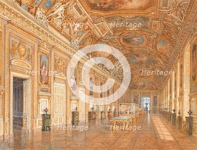 Galerie d'Apollon, Louvre, 1902. Creator: Alt, Franz (1821-1914).