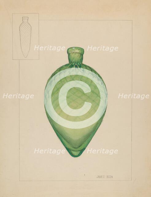 Flask, 1935/1942. Creator: Janet Riza.
