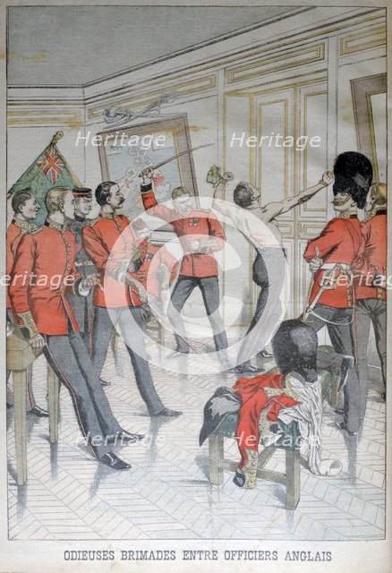 Odious behaviour between English officers, 1903. Artist: Unknown