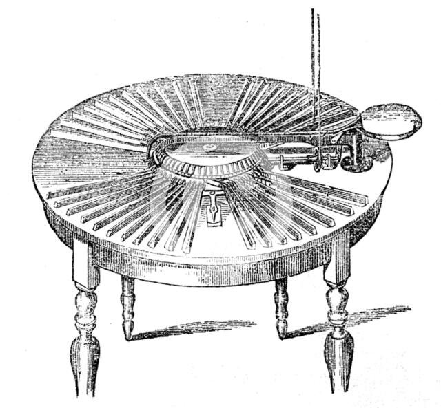 The International Exhibition: Mitchel's type-distributing machine, 1862. Creator: Unknown.