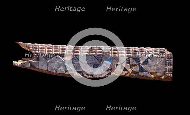 Fragment of furniture carved from softwood, c2800 BC. Artist: Unknown.