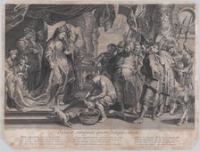 The Head of Cyrus brought to Queen Tomyris, ca. 1713-20. Creator: Gaspard Duchange.