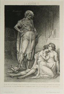 Plate Two from Misery, 1851. Creator: Charles Rambert.
