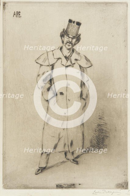 Portrait of Whistler, 1881. Creator: Carlo Pellegrini.