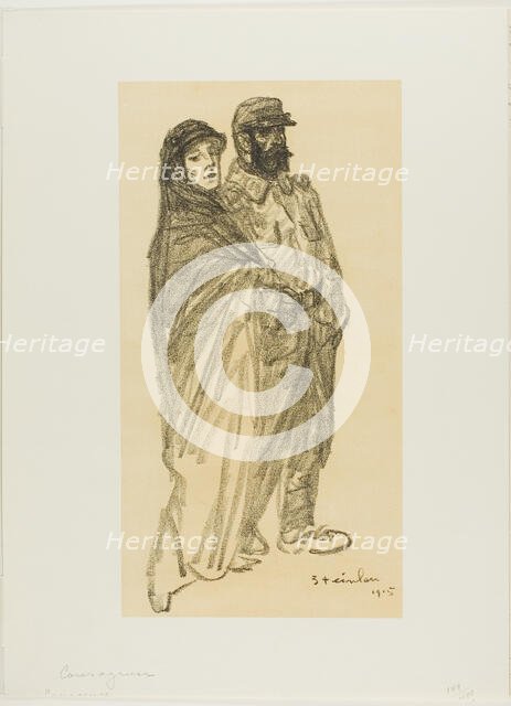 Courageous, 1915. Creator: Theophile Alexandre Steinlen.