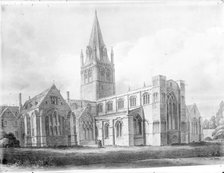 Chapter House and south east corner of Christ Church Cathedral, Oxford, Oxfordshire, c1800-c1850. Artist: John Buckler