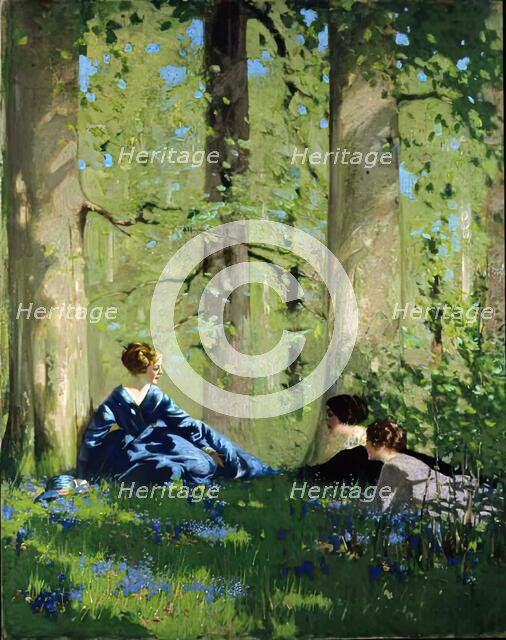 Spring in the Birch Wood. Creator: George Henry.