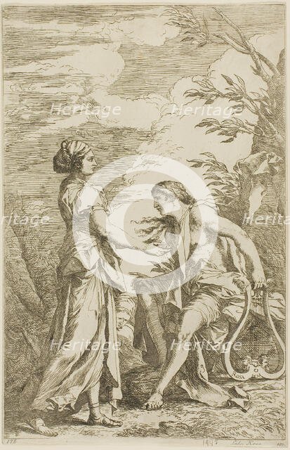 Apollo and the Cumean Sybil, c. 1780. Creator: Carlo Antonini.