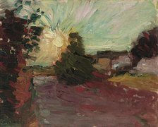 Coucher de soleil en Corse, 1898. Creator: Matisse, Henri (1869-1954).