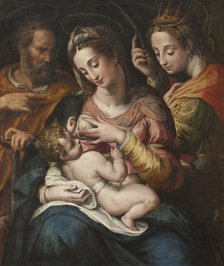 The Holy Family with St Catherine, late 16th-early 17th century. Creator: Giulio Cesare Procaccini.