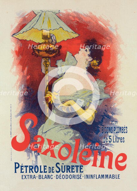 Affiche pour la "Saxoléine", c1899. Creator: Jules Cheret.