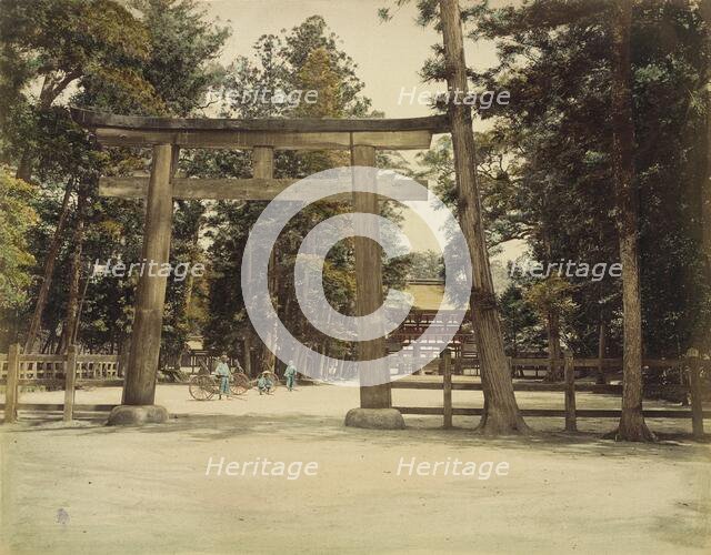 Shimo Kamo Temple, 1865. Creator: Unknown.