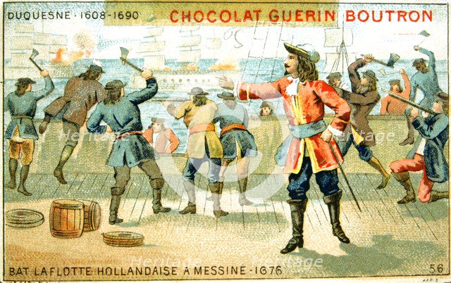 Abraham Duquesne, 17th century French admiral, 19th Century. Artist: Unknown