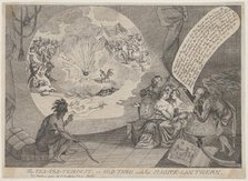 The Tea-Tax-Tempest, or Old Time with his Magick Lanthern, March 12, 1783., March 12, 1783. Creator: Anon.