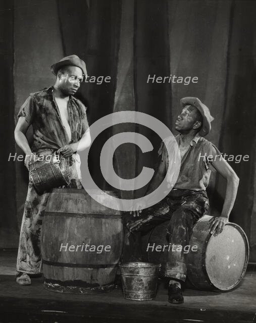 Gus Smith and Louis Sharp as Forty-Four and Shine Sommers, 1936. Creator: Milton Meltzer.