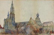 Antwerp Cathedral, 1899. Creator: Cass Gilbert.