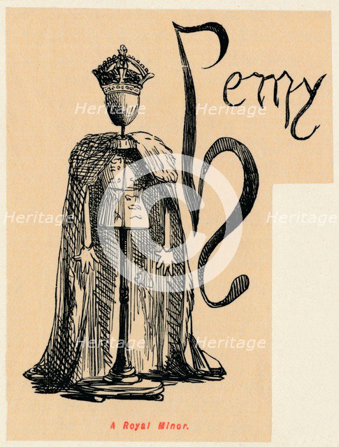'A Royal Minor', c1860, (c1860). Artist: John Leech.