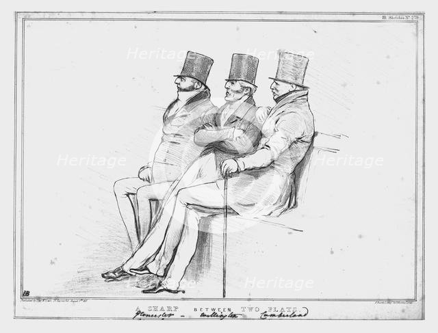 'A Sharp between Two Flats, Gloucester-Wellington-Cumberland', 1833. Creator: John Doyle.