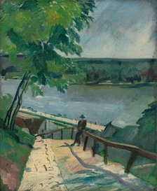 Landscape by the Danube, 1930-1939. Creator: Július Schubert.