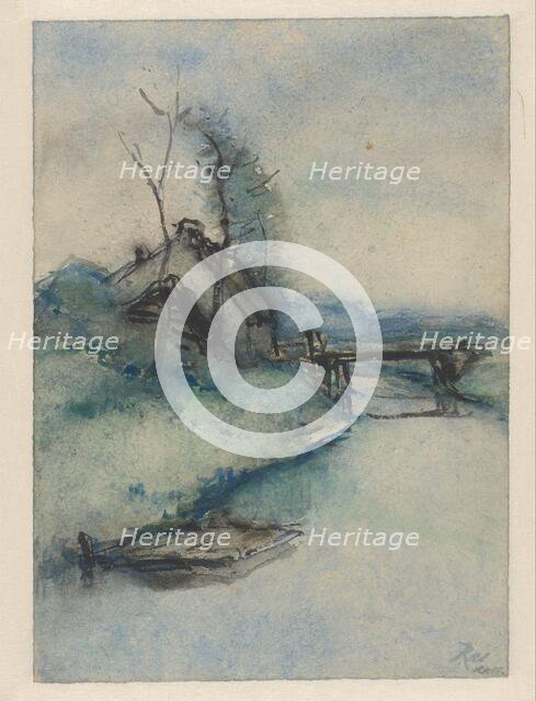 House by a canal, Gelderland, 1888. Creator: Pieter H.J.J. Ras.