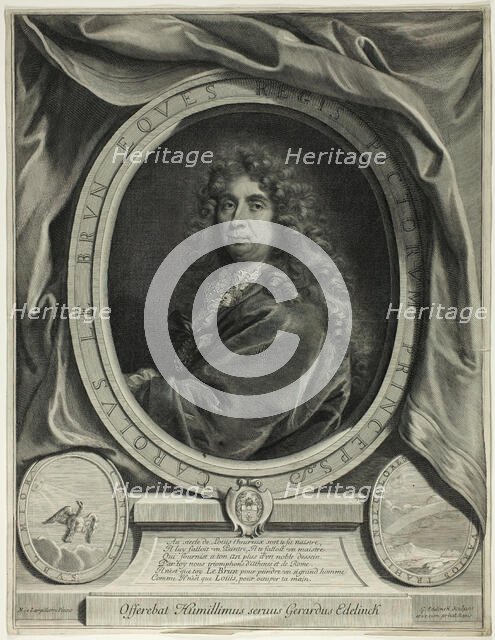 Charles le Brun, n.d. Creator: Gerard Edelinck.