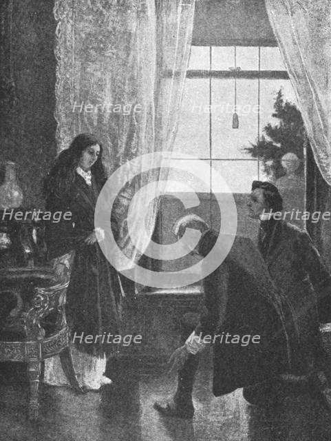 'Queen Victoria Awakened to Hear the News of her Accession, June 20, 1837', (1901).  Creator: Unknown.