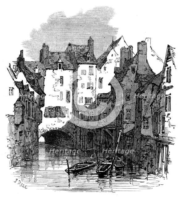 On the canal, Abbeville, 1871. Creator: Unknown.