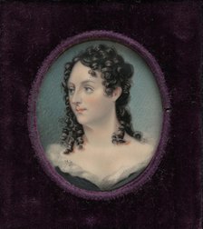 Mrs. George Catlin (Clara Bartlet Gregory), ca. 1830. Creator: George Catlin.