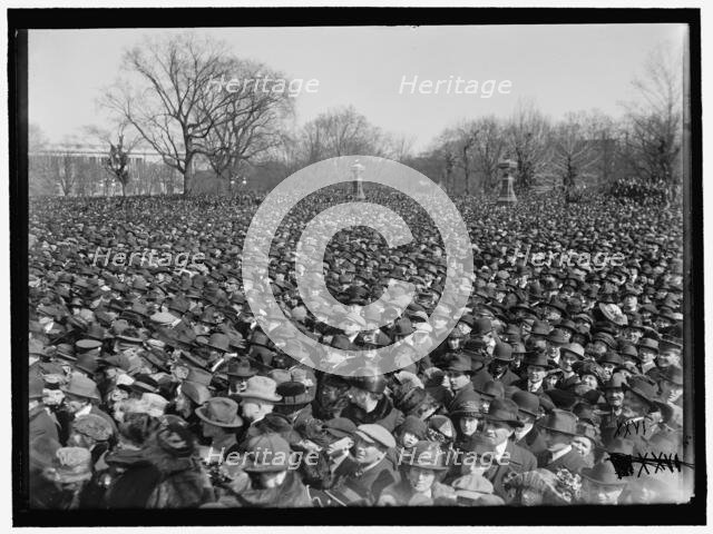 Crowd At U.S. Capitol, Washington, D.C., between 1910 and 1921. Creator: Harris & Ewing.