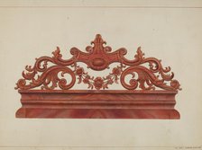 Headboard, c. 1937. Creator: Gordon Saltar.