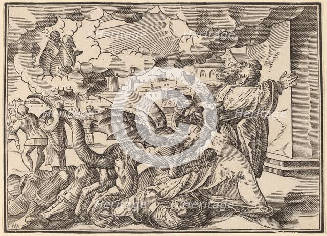 The Four Horsemen of the Apocalypse, published 1630. Creator: Christoph Maurer.