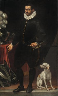 Portrait of Guglielmo Gonzaga (1538-1587), Duke of Mantua. Creator: Vicentino, Andrea (c. 1542-1617).