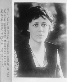 Woman Suffrage - (Misc. Individual Suffragettes), Miss Doris Stevens, youngest member of..., 1917. Creator: Harris & Ewing.