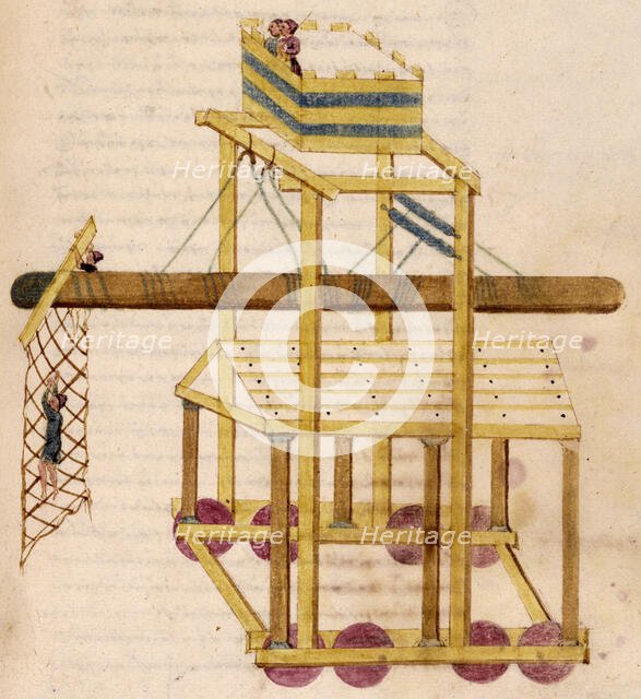 A siege tower, 16th century. Creator: Unknown.