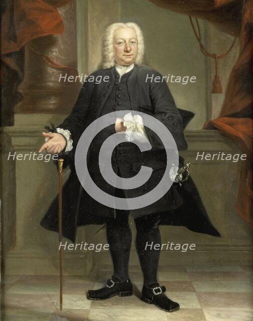 Portrait of a Man, 1744. Creator: Jan Maurits Quinkhard.