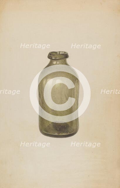 Shoe Blacking Bottle, c. 1939. Creator: Van Silvay.