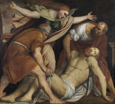 The Entombment of Christ, c. 1560. Creator: Gambara, Lattanzio (c. 1530-1574).