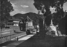 'The Temple of the Holy Tooth and Dagoba, Kandy, Ceylon', c1890, (1910). Artist: Alfred William Amandus Plate.