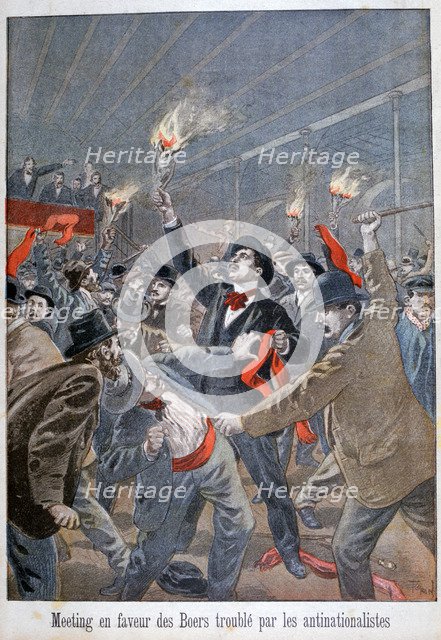 Meeting in favour of Boers disturbed by the anti-nationalists, 1900. Artist: Oswaldo Tofani