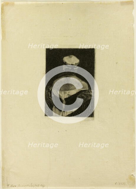 The Model, 1874. Creator: Félicien Rops.