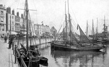 The Inner Harbour at Ramsgate, Kent, early 20th century.Artist: Photochrom Co Ltd of London