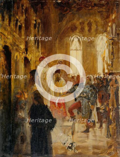 Coronation scene, undated. (c1880s) Creator: Jan Matejko.