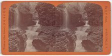 Watkins Glen Scenery, Rainbow Falls and Triple Cascades, c. 1860. Creator: George F. Gates.
