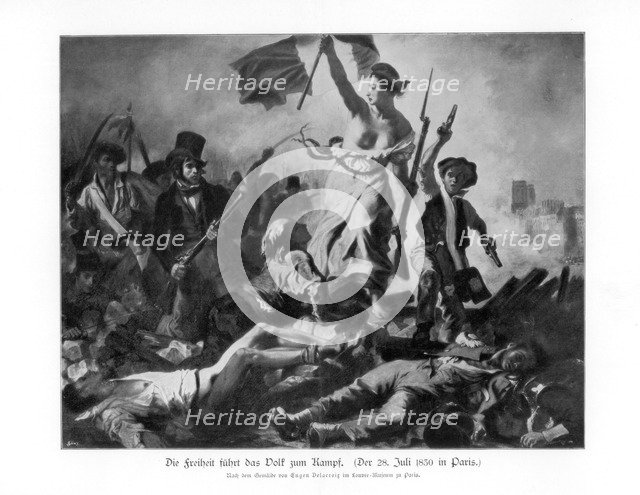 'Liberty Leading the People' 28th July 1830 (1900). Artist: Unknown