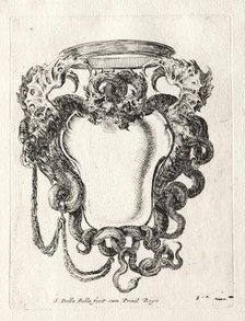 New Model for a Cartouche, 1647. Creator: Stefano Della Bella (Italian, 1610-1664).