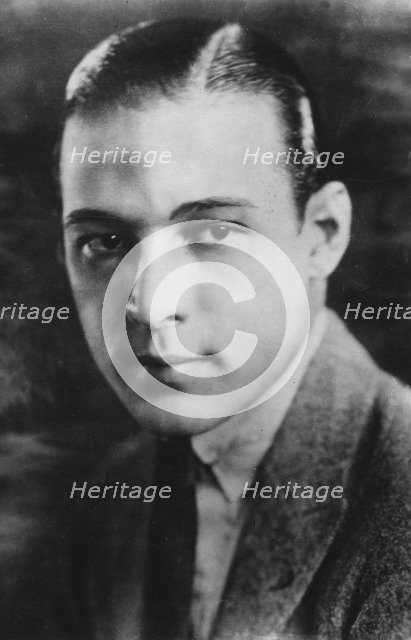 Rudolph Valentino (1895-1926), Italian actor, c1920s. Artist: Unknown