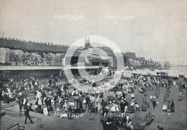 'Ramsgate - A Lively View of the Sands', 1895. Artist: Unknown.