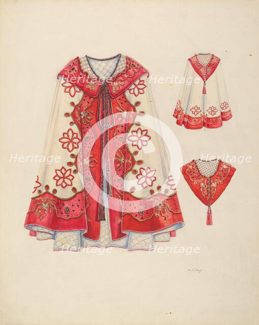 Opera Cloak, c. 1937. Creator: Al Curry.