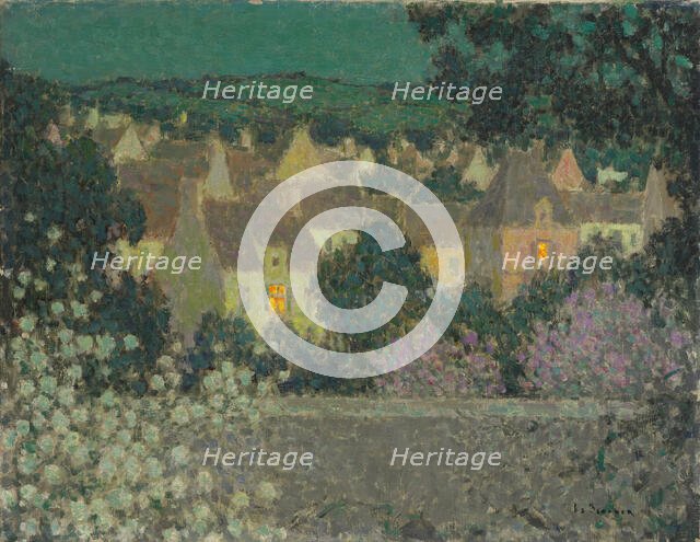 The Roofs. Composition, 1936. Creator: Le Sidaner, Henri (1862-1939).