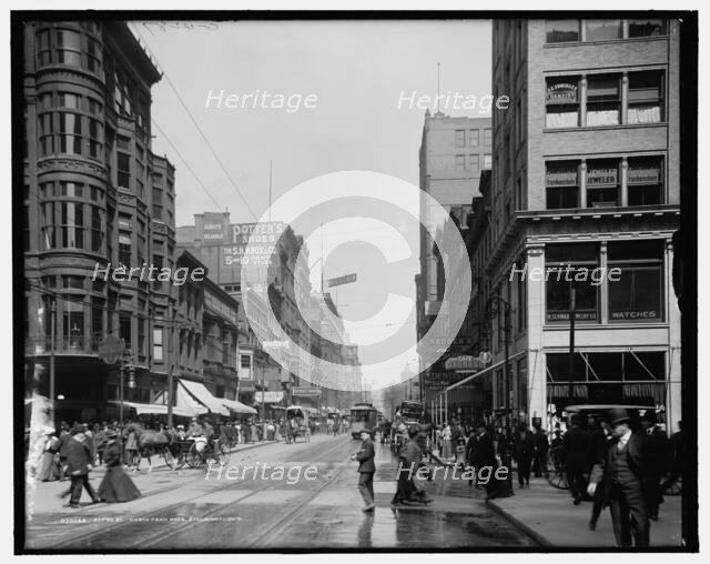 Fifth St. Street, north from Race, Cincinnati, Ohio, between 1900 and 1910. Creator: Unknown.
